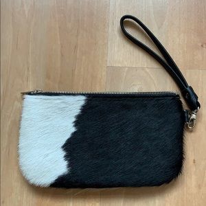 Genuine cowhide wristlet